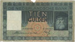 10 Gulden NETHERLANDS  1939 P.049 F