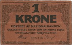 1 Kronen DANEMARK  1914 P.010b TTB