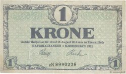 1 Krone DANEMARK  1921 P.012g TTB