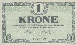 1 Krone DANEMARK  1921 P.012g