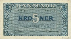 5 Kroner DANEMARK  1950 P.035g SUP
