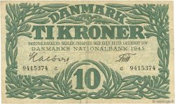 10 Kroner DINAMARCA  1945 P.037c