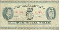 5 Kroner DANEMARK  1957 P.042m