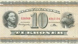 10 Kroner DANEMARK  1960 P.044p pr.TTB