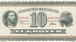 10 Kroner DANEMARK  1971 P.044aa TTB+