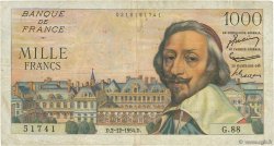 1000 Francs RICHELIEU FRANCE  1954 F.42.09 TB