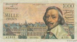 1000 Francs RICHELIEU FRANKREICH  1955 F.42.11