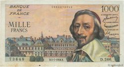 1000 Francs RICHELIEU FRANCE  1956 F.42.21 TTB