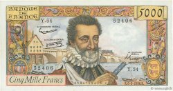 5000 Francs HENRI IV FRANCE  1958 F.49.06 TTB
