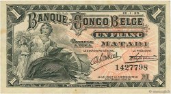 1 Franc CONGO BELGE  1920 P.03B TTB+