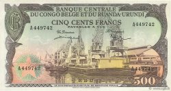500 Francs CONGO BELGE  1957 P.34 TTB à SUP