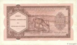 1000 Francs CONGO, DEMOCRATIC REPUBLIC  1962 P.002a XF-
