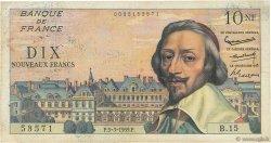 10 Nouveaux Francs RICHELIEU FRANCE  1959 F.57.01 TB+