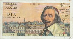 10 Nouveaux Francs RICHELIEU FRANCE  1959 F.57.02 TB+