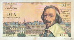 10 Nouveaux Francs RICHELIEU FRANCE  1959 F.57.03 pr.SUP