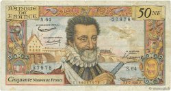 50 Nouveaux Francs HENRI IV FRANCE  1961 F.58.06 B
