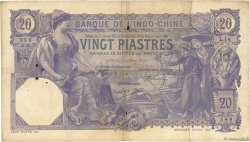 20 Piastres INDOCHINE FRANÇAISE Saïgon 1913 P.038b TB+