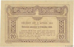 20 Cents INDOCHINE FRANÇAISE  1919 P.045b pr.NEUF