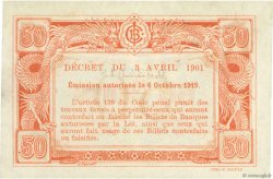 50 Cents INDOCHINE FRANÇAISE  1919 P.046 TTB