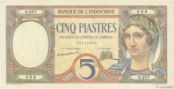 5 Piastres INDOCHINE FRANÇAISE  1926 P.049a
