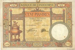 100 Piastres INDOCHINE FRANÇAISE  1927 P.051b B