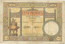 100 Piastres INDOCHINE FRANÇAISE  1936 P.051d pr.B