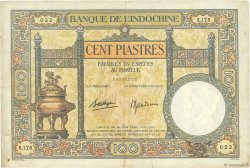 100 Piastres INDOCHINE FRANÇAISE  1936 P.051d TB+