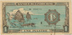 1 Piastre bleu INDOCHINE FRANÇAISE  1942 P.059a TTB