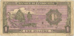 1 Piastre violet INDOCHINE FRANÇAISE  1942 P.060 TB