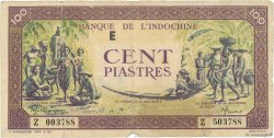 100 Piastres violet et vert INDOCHINE FRANÇAISE  1942 P.067 B+