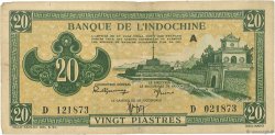 20 Piastres vert INDOCHINE FRANÇAISE  1942 P.070 pr.TTB