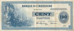 100 Piastres INDOCHINE FRANÇAISE  1945 P.078a TTB