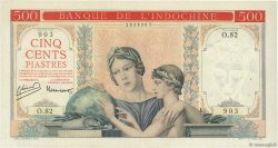 500 Piastres INDOCHINE FRANÇAISE  1951 P.083a TTB+