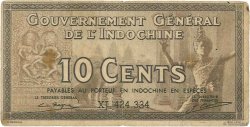 10 Cents INDOCHINE FRANÇAISE  1939 P.085d TB