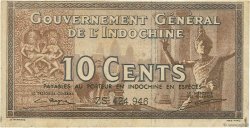 10 Cents INDOCHINE FRANÇAISE  1939 P.085d