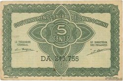 5 Cents INDOCHINE FRANÇAISE  1942 P.088b TTB