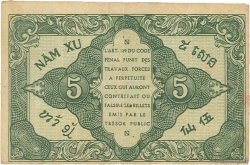 5 Cents INDOCHINE FRANÇAISE  1942 P.088b TTB