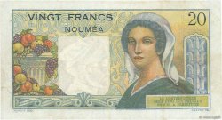 20 Francs NOUVELLE CALÉDONIE  1954 P.50c TTB