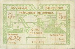 5 Francs NOUVELLE CALÉDONIE  1943 P.58