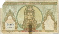 100 Francs TAHITI  1963 P.16A q.MB