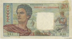 20 Francs TAHITI  1963 P.21c TB à TTB