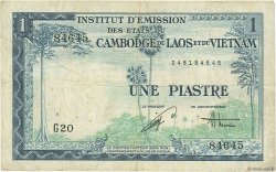 1 Piastre - 1 Dong INDOCHINE FRANÇAISE  1954 P.105 TB