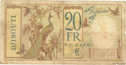 20 Francs DJIBOUTI  1936 P.07a B+