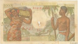 1000 Francs DJIBOUTI  1938 P.10 B+