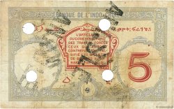 5 Francs Annulé DJIBOUTI  1943 P.11 B+
