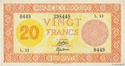 20 Francs Palestine DJIBOUTI  1945 P.15 TTB+