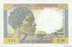 10 Francs DJIBOUTI  1946 P.19 SUP