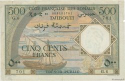500 Francs DJIBOUTI  1952 P.27 TB+