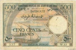 500 Francs AFARS ET ISSAS  1973 P.31 B+