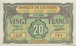 20 Francs ALGÉRIE  1948 P.103 SUP